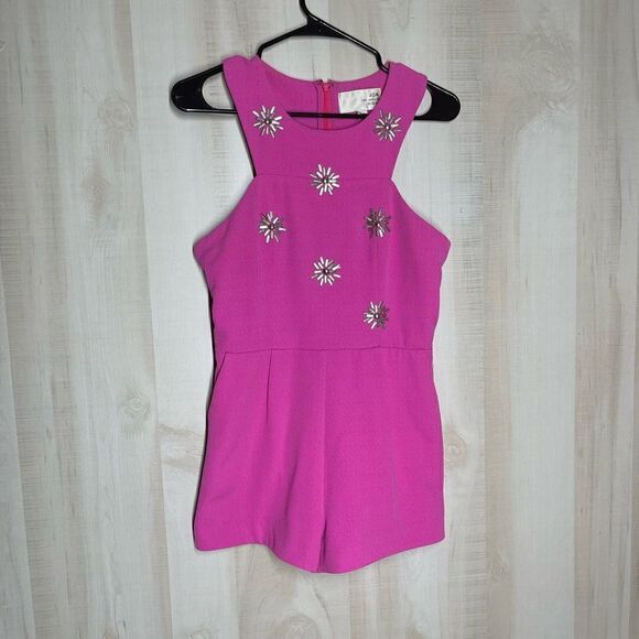 J.O.A. Pink shorts romper sleeveless, size small‎ - Picture 2 of 13